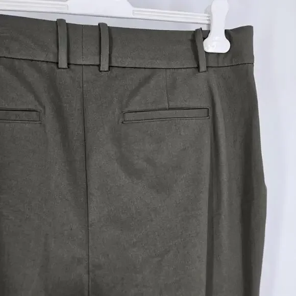 AVA & VIV Olive Straight Leg High Waist Pants Elastic Waist Womens Size 16W NEW - Picture 7 of 9